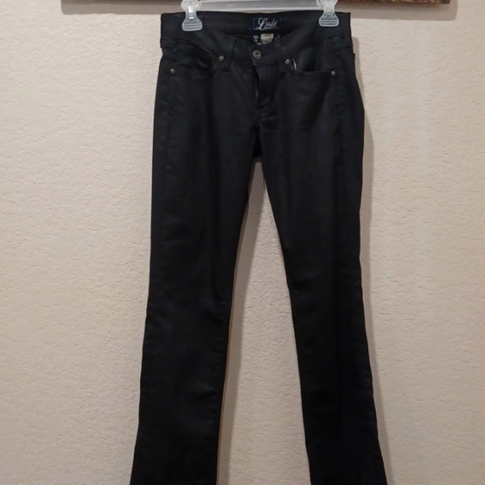 Lucky Brand Jeans Zoe Skinny Spandex Size 2 26 black made is USA